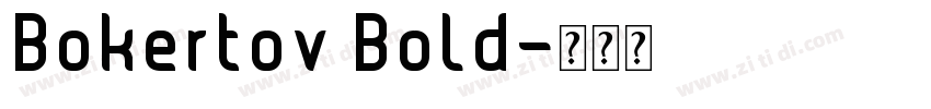 Bokertov Bold字体转换